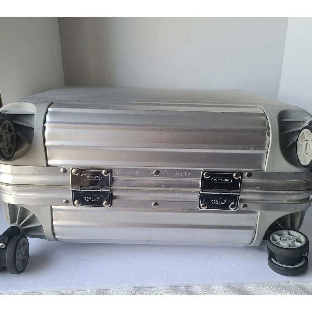 Rimowa Compact Business Trolley Aluminum Rolling Case Lock Custom Foam Insert